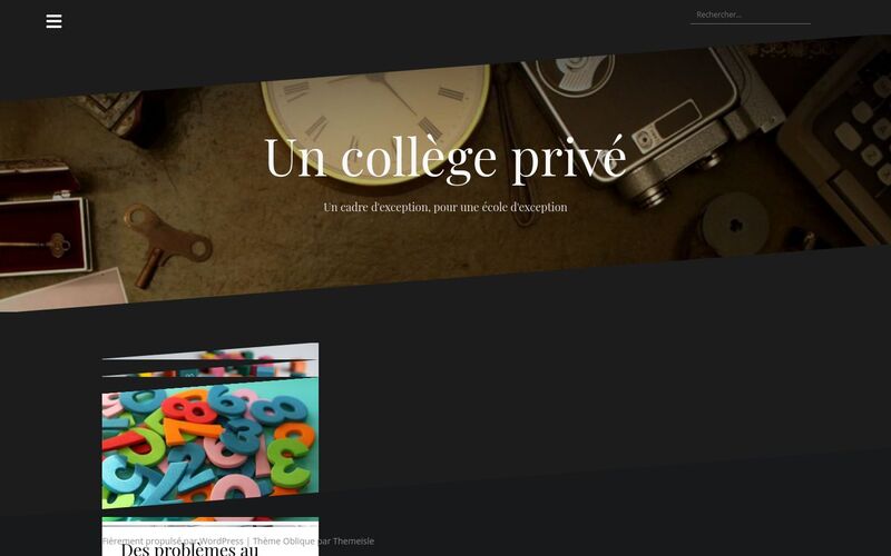 Un collège privé - Un cadre d'exception, pour une école d'exception